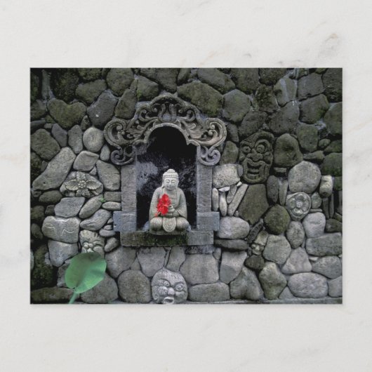 Azië, Indonesië, Bali. Boeddha Briefkaart (Voorkant)