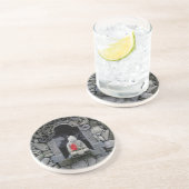 Azië, Indonesië, Bali. Boeddha Zandsteen Onderzetter (Zijkant)