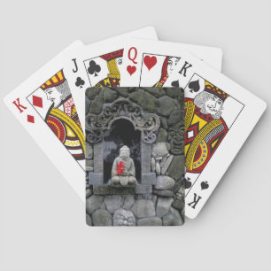 Azië, Indonesië, Bali. Een heiligdom van Boeddha Pokerkaarten