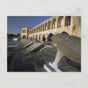 Azië, Iran, Isfahan. Pol-e Khaju Bridge. Briefkaart