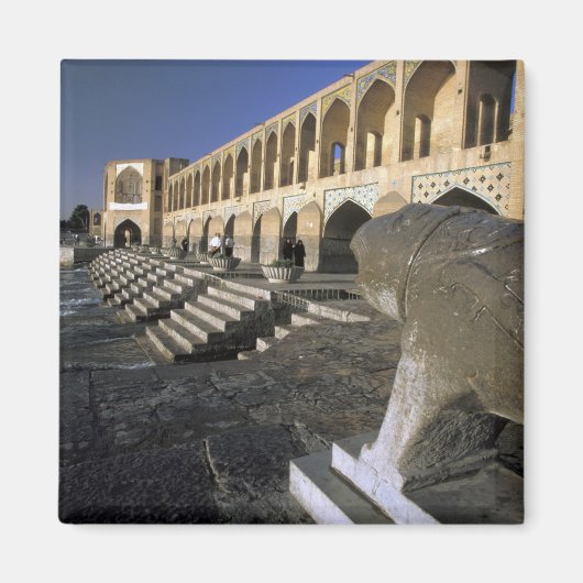 Azië, Iran, Isfahan. Pol-e Khaju Bridge. Magneet (Voorkant)