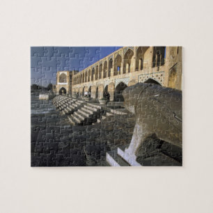 Azië, Iran, Isfahan. Pol-e Khaju-brug. Legpuzzel
