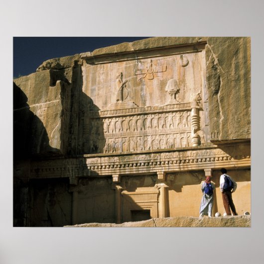 Azië, Iran, Persepolis.Graf van Darius de Grote. Poster (Voorkant)
