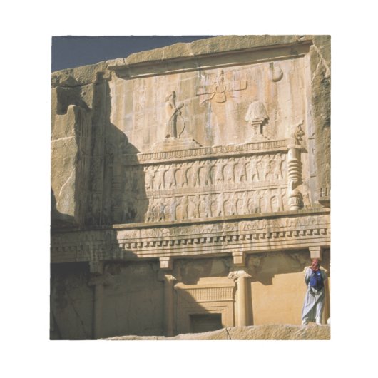 Azië, Iran, Persepolis.Tomb van Darius de Grote. Notitieblok (Voorkant)