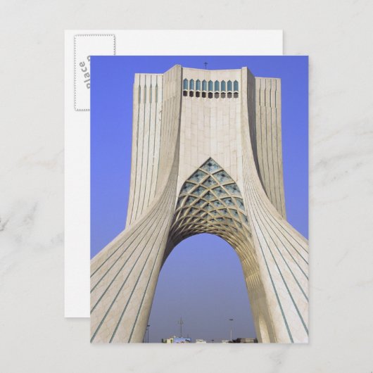 Azië, Iran, Teheran. Vrijheidsmonument in Azadi Briefkaart (Voorkant / Achterkant)