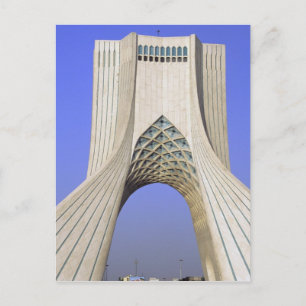 Azië, Iran, Teheran. Vrijheidsmonument in Azadi Briefkaart