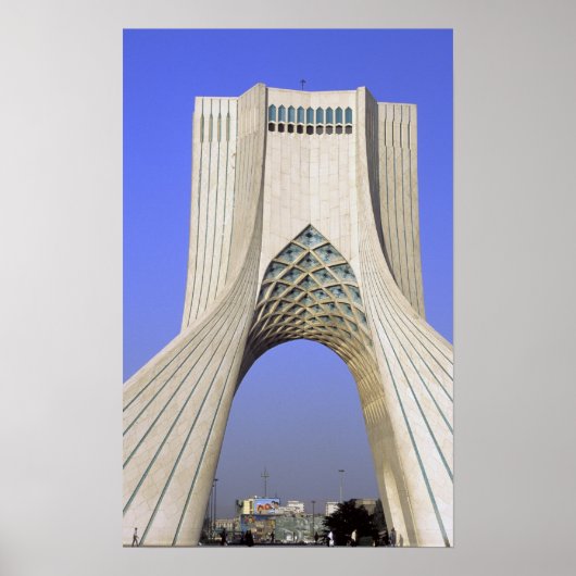 Azië, Iran, Teheran. Vrijheidsmonument in Azadi Poster (Voorkant)