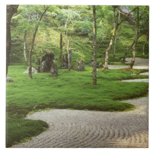Azië, Japan, Fukuoka, Dazaifu, Komyoji Tempel Tegeltje