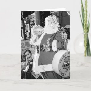 Azië, Japan, Hakodate. Kerstman in Japan Feestdagen Kaart