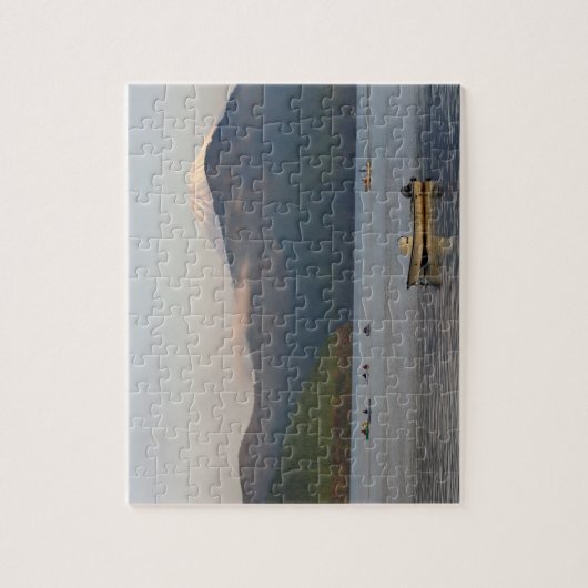 Azië, Japan, Hakone. Vroege ochtend uitzichten van Legpuzzel (Verticaal)