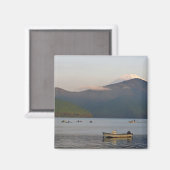 Azië, Japan, Hakone. Vroege ochtend uitzichten van Magneet (Voorkant / Achterkant)