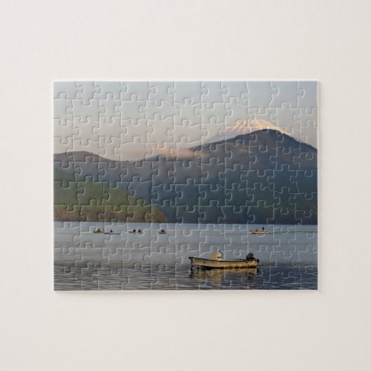 Azië, Japan, Hakone. Vroege ochtendbeelden van de Legpuzzel (Horizontaal)