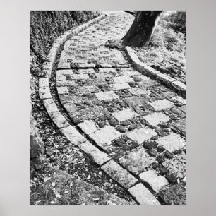 Azië, Japan, Hakone. Walkway bij het Ashinoko-meer Poster