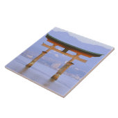 Azië, Japan, Hiroshima. Mivaiima. Torii Gate Tegeltje (Zijkant)