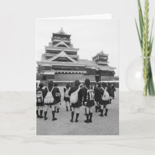 Azië, Japan, Kumamoto. Schoolkinderen Kaart