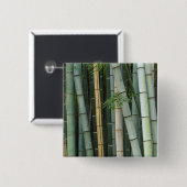 Azië, Japan, Kyoto, Arashiyama, Sagano, Bamboo Vierkante Button 5,1 Cm (Voorkant /achterkant)