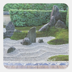 Azië, Japan, Kyoto, Daitokuji Tempel, Zuiho-in Vierkante Sticker