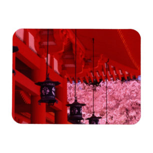 Azië, Japan, Kyoto, Heian-heiligdom in de lente. Magneet