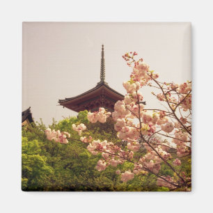 Azië, Japan, Kyoto, Kiyomizu tempel in de lente Magneet