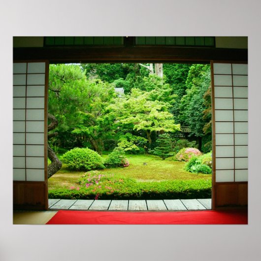 Azië, Japan, Kyoto. Zen Garden 2 Poster (Voorkant)