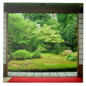 Azië, Japan, Kyoto. Zen Garden 2 Tegeltje (Voorkant)