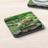 Azië, Japan, Kyoto. Zen Garden Bier Onderzetter (Linkerzijde)