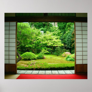 Azië, Japan, Kyoto. Zen tuin 2 Poster