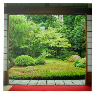 Azië, Japan, Kyoto. Zen-tuin 2 Tegeltje