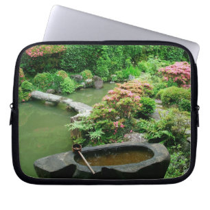 Azië, Japan, Kyoto. Zen-tuin Laptop Sleeve