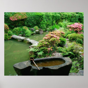 Azië, Japan, Kyoto. Zen-tuin Poster