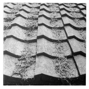 Azië, Japan, Miyajima. Kleeddakdetails Tegeltje