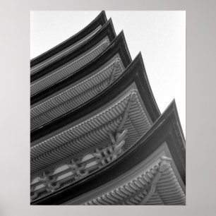 Azië, Japan, Miyajima. Temperatuurdetail Poster