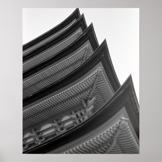 Azië, Japan, Miyajima. Temperatuurdetail Poster (Voorkant)