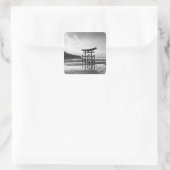 Azië, Japan, Myajima. Torri Gate Vierkante Sticker (Tas)