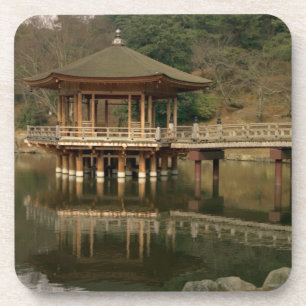 Azië, Japan, Nara, Tempel in Nara Bier Onderzetter