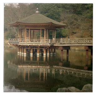 Azië, Japan, Nara, Tempel in Nara Tegeltje