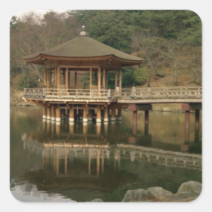 Azië, Japan, Nara, Tempel in Nara Vierkante Sticker