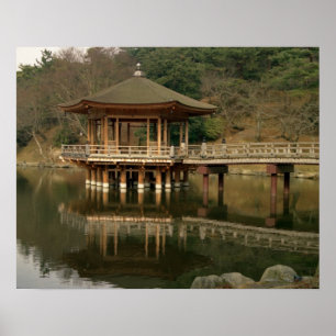 Azië, Japan, Nara, Temple in Nara Poster