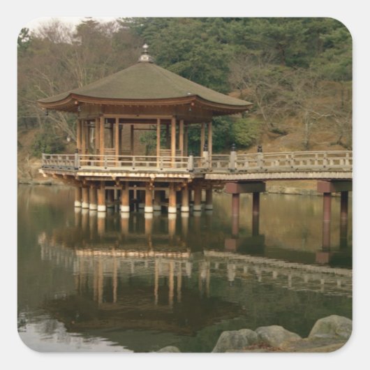 Azië, Japan, Nara, Temple in Nara Vierkante Sticker (Voorkant)