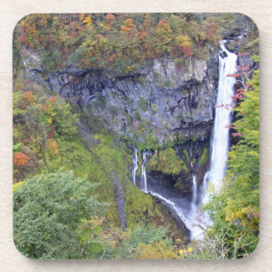 Azië, Japan, Nikko. Kegon-waterval van Nikko, een Onderzetter