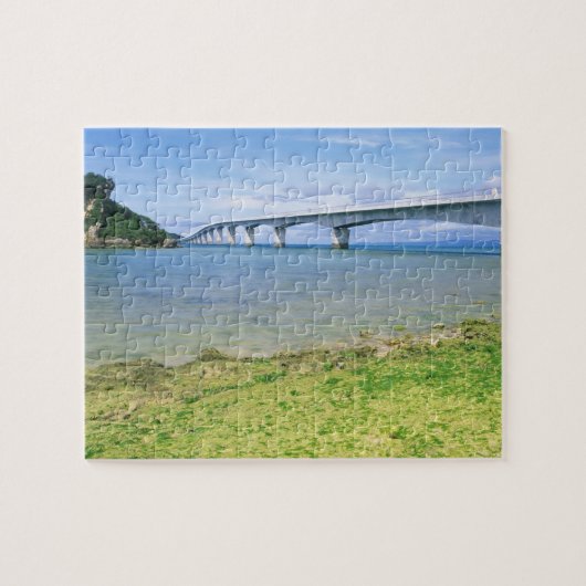 Azië, Japan, Okinawa, Kouri Bridge Legpuzzel (Horizontaal)