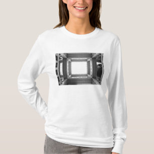 Azië, Japan, Tokio. Fuji TV-gebouw, opkijkend T-shirt
