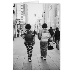 Azië, Japan, Tokio. Geishas op de Ginza.