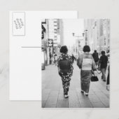 Azië, Japan, Tokio. Geishas op de Ginza. Briefkaart (Voorkant / Achterkant)