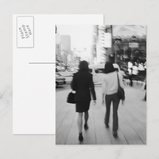 Azië, Japan, Tokio. Jonge vrouwen op de Ginza. Briefkaart (Voorkant / Achterkant)