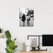 Azië, Japan, Tokio. Jonge vrouwen op de Ginza. Poster (Thuiskantoor)