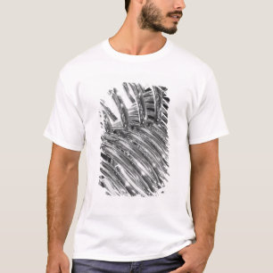 Azië, Japan, Tokio. Opgerolde pijp, Tepco Energie T-shirt