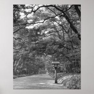Azië, Japan, Tokio, terrein van het Meiji-schrijn, Poster
