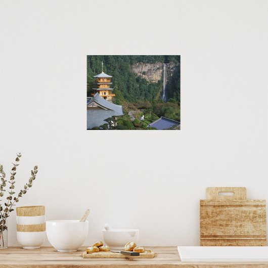 Azië, Japan, Wakayama, Katsuura, Kumano Nachi Poster (Keuken)