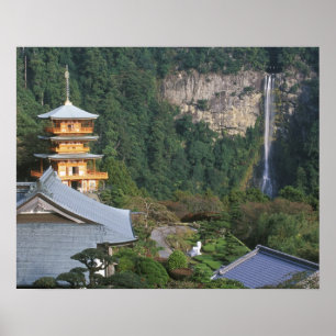 Azië, Japan, Wakayama, Katsuura, Kumano Nachi Poster
